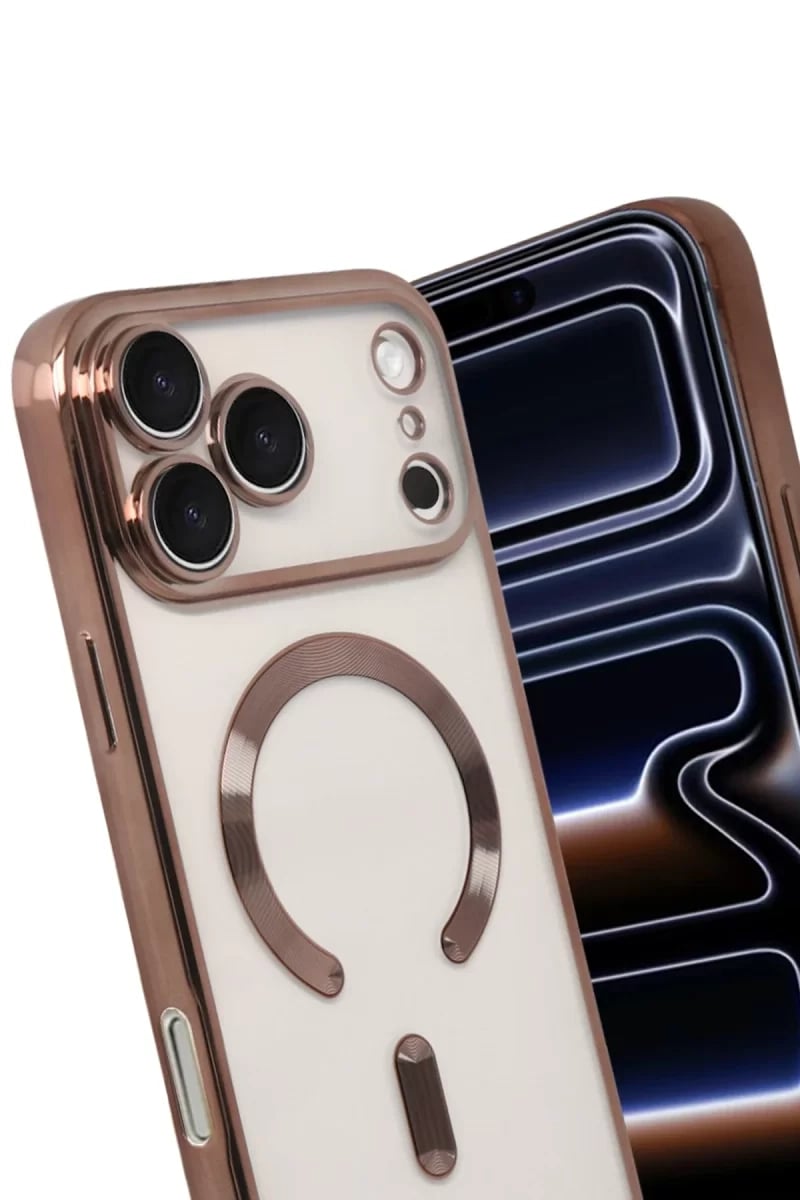 Apple iPhone 17 Pro Kross Magneticsafe Kapak - Çöl Titanyum