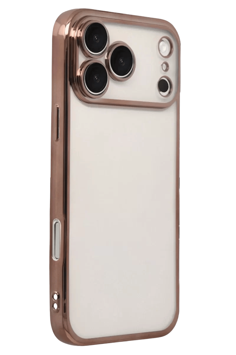 Apple iPhone 17 Pro Lensli Silikon - Çöl Titanyum