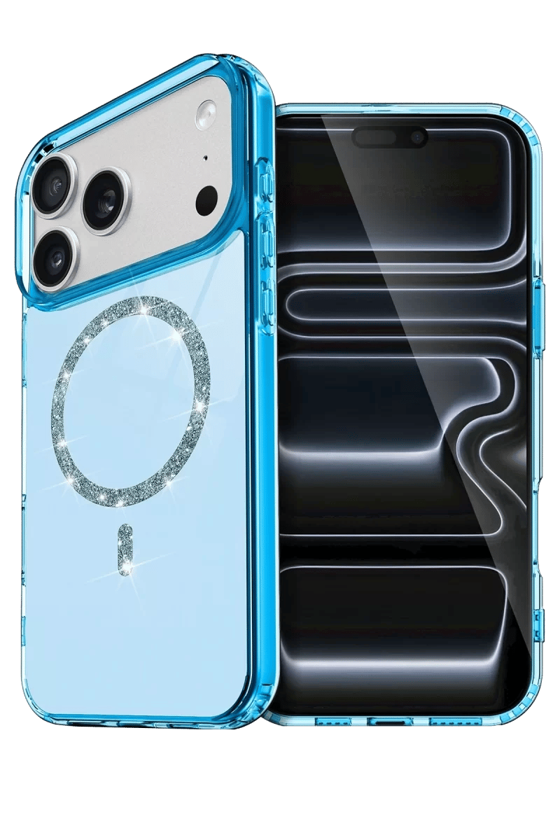 Apple iPhone 17 Pro Live Diamond Magsafe Kapak - Mavi