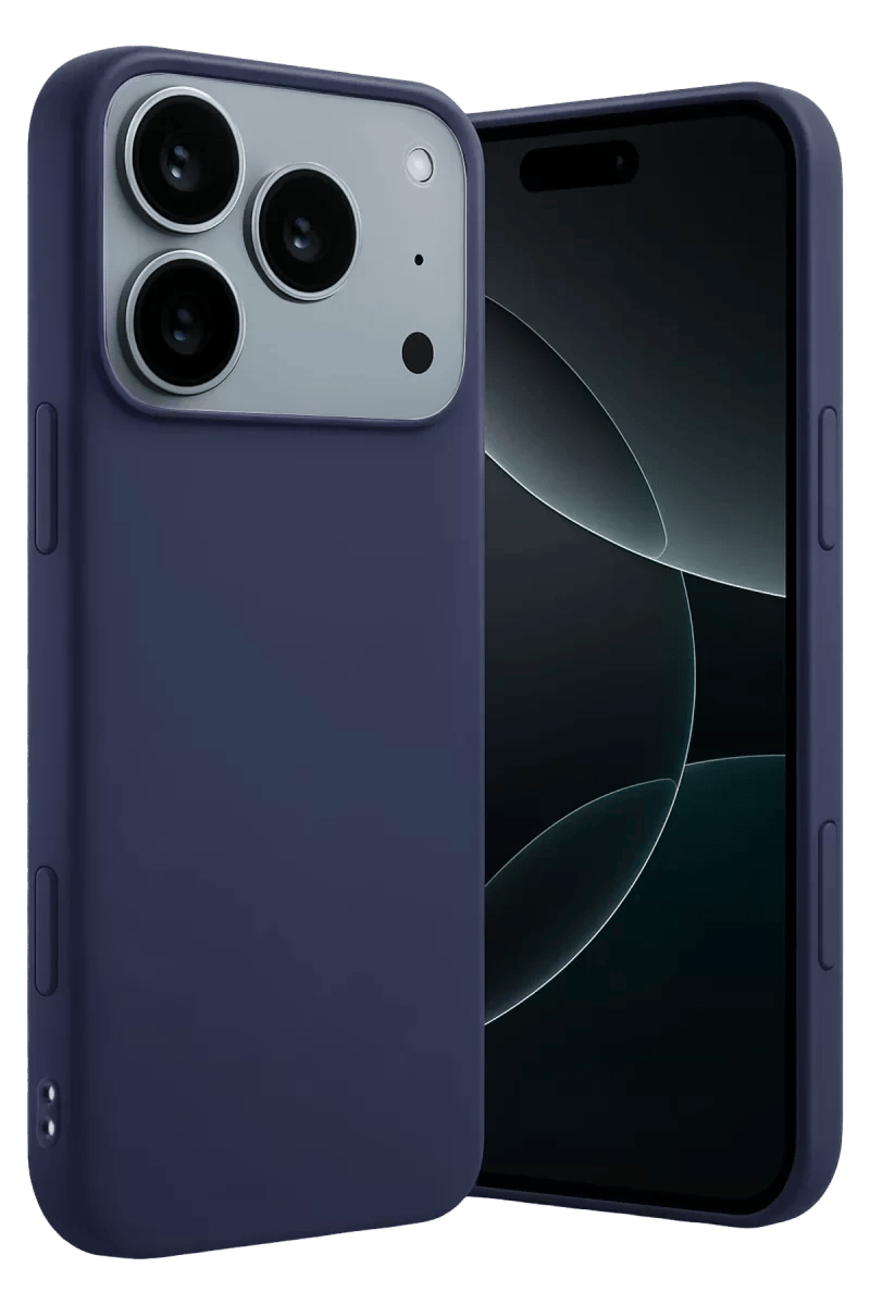Apple iPhone 17 Pro Max First Silikon - Lacivert