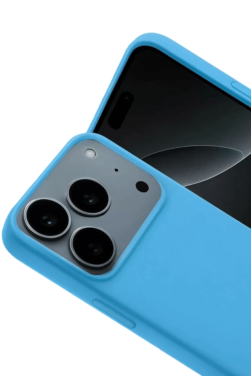 Apple iPhone 17 Pro Max Nano içi Kadife Silikon - Mavi