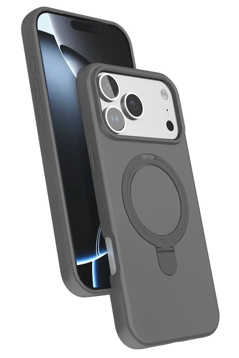 Apple iPhone 17 Pro Max Regal Magsafe Standlı Kapak - Titan Gri