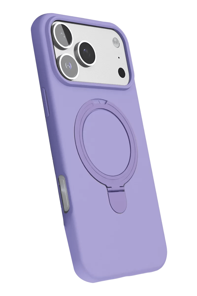 Apple iPhone 17 Pro Max Regal Magsafe Standlı Kapak - Lila