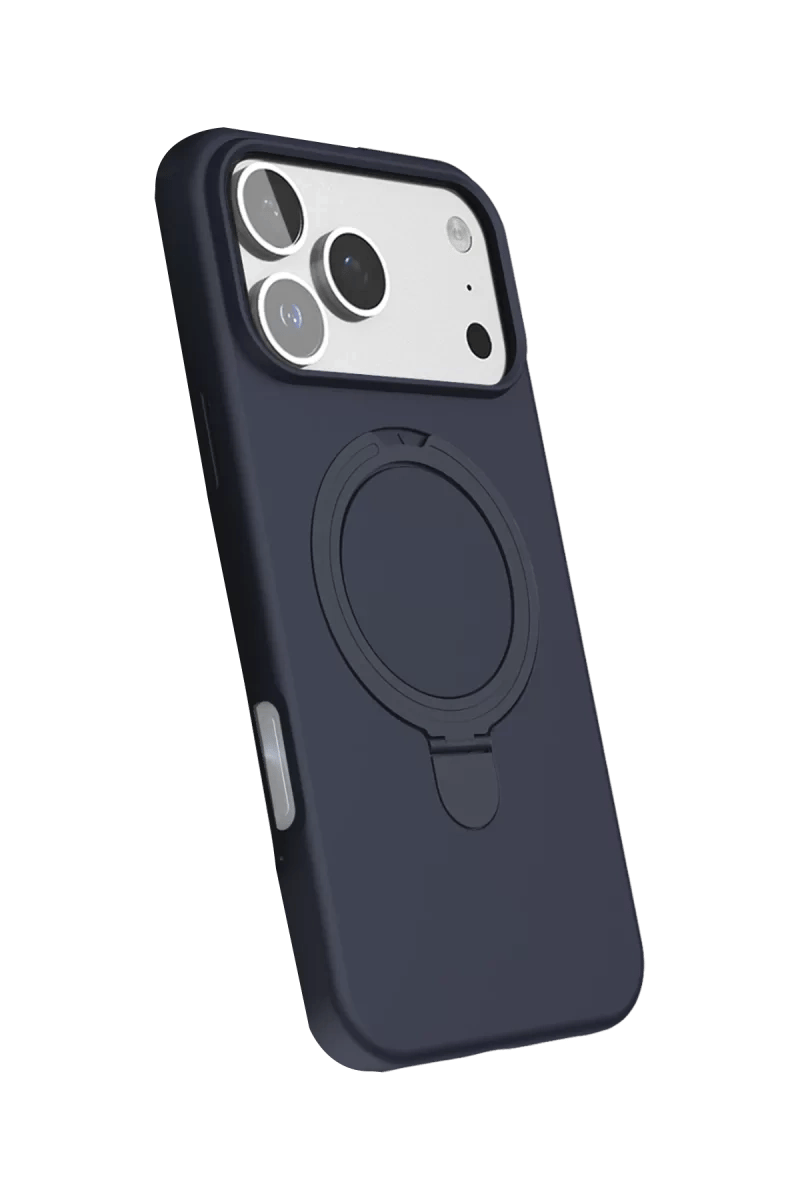 Apple iPhone 17 Pro Max Regal Magsafe Standlı Kapak - Lacivert