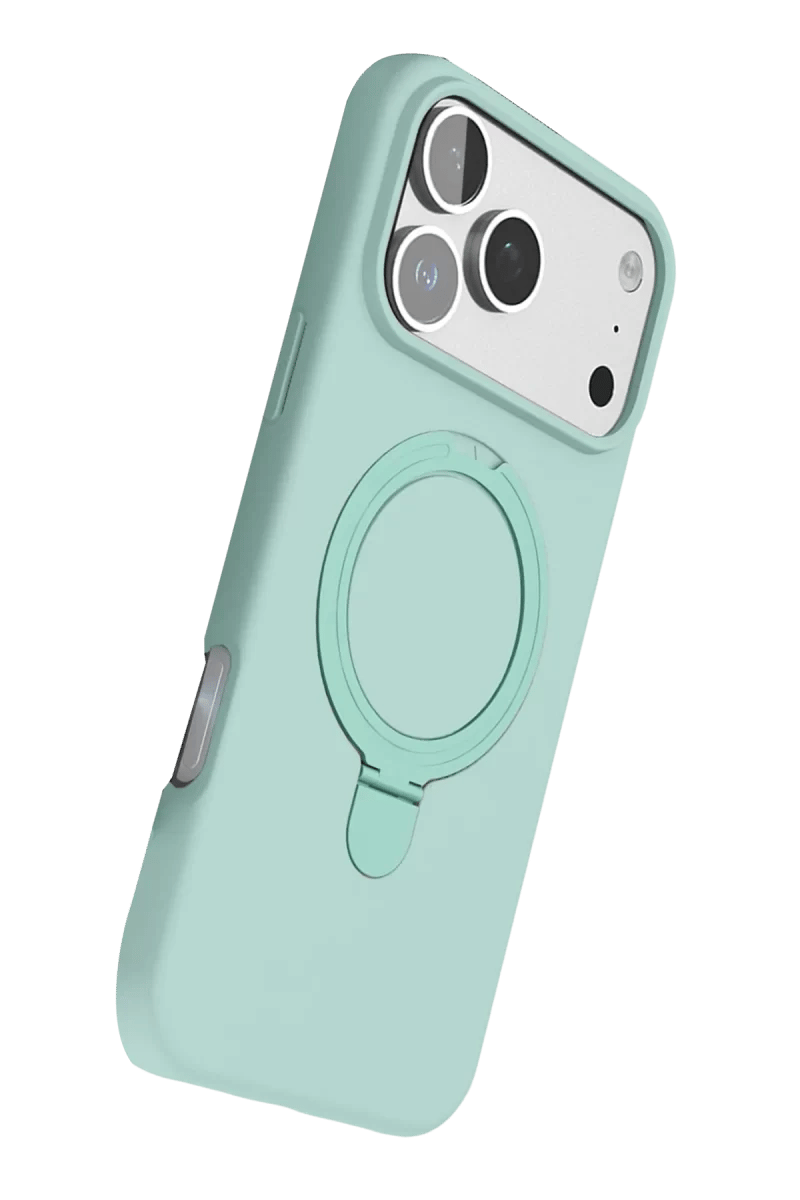 Apple iPhone 17 Pro Max Regal Magsafe Standlı Kapak - Su Yeşili