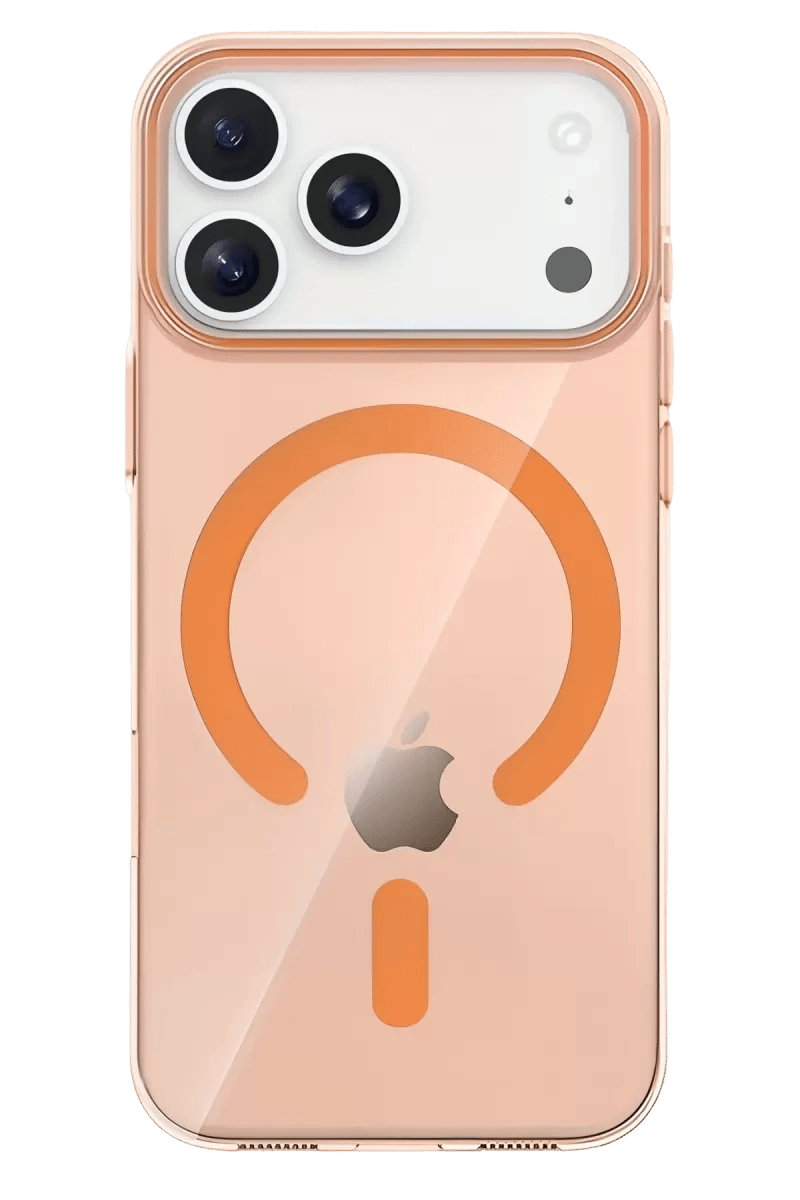 Apple iPhone 17 Pro PC Blank Magsafe Kapak - Turuncu