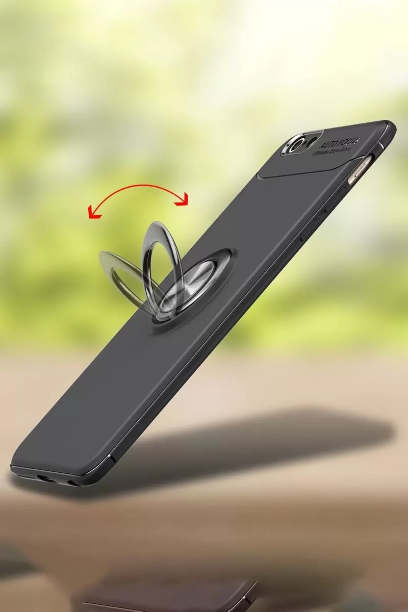 Apple iPhone 6 Kılıf Range Yüzüklü Silikon - Kırmızı