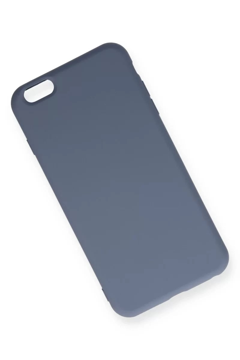 Apple iPhone 6 Plus Kılıf Nano içi Kadife Silikon - Gri