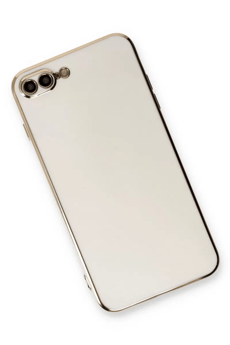Apple iPhone 7 Plus Kılıf Volet Silikon - Beyaz