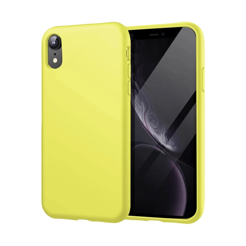 Apple iPhone XR Kılıf First Silikon - Parlak Yeşil