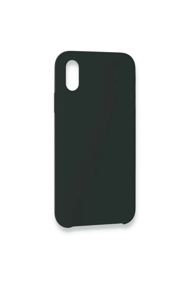 Apple iPhone XS Max Kılıf Lansman Legant Silikon - Koyu Yeşil