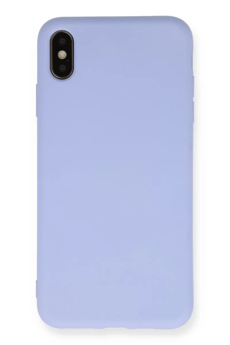 Apple iPhone XS Max Kılıf Nano içi Kadife Silikon - Lila