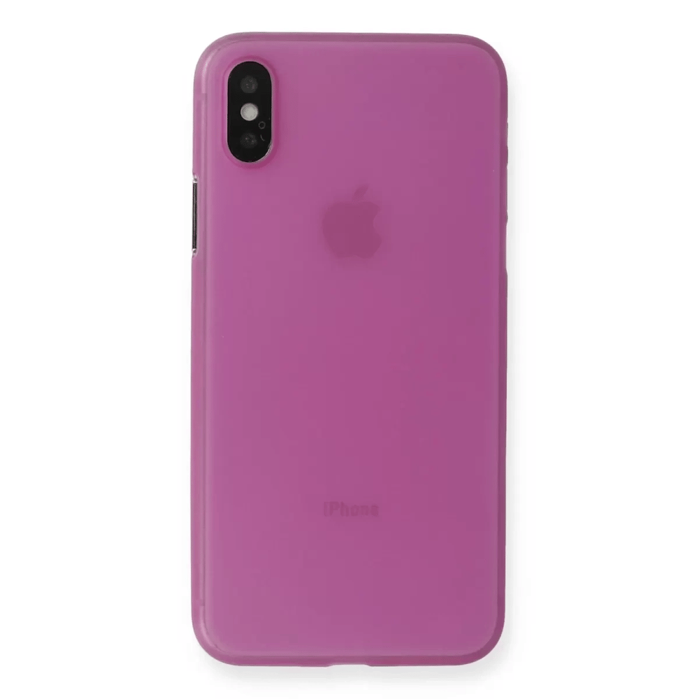 Apple iPhone XS Max Kılıf PP Ultra İnce Kapak - Pembe