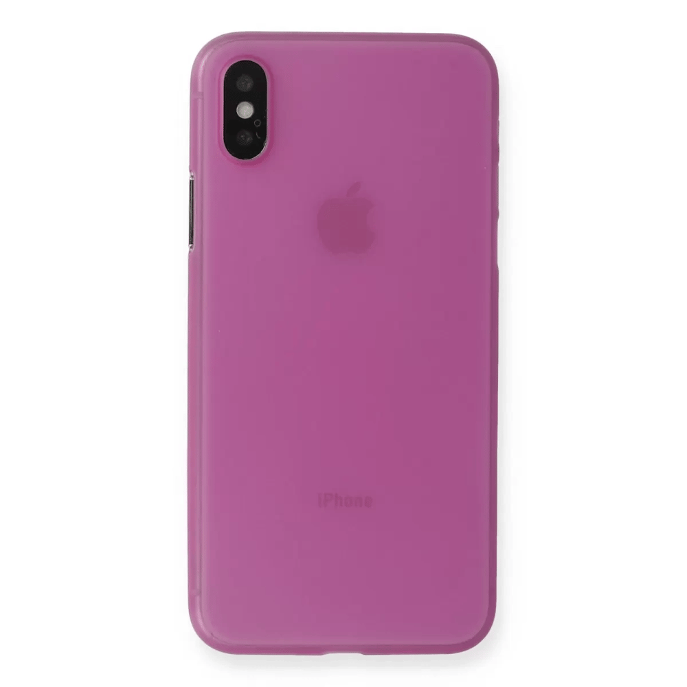 Apple iPhone XS Max Kılıf PP Ultra İnce Kapak - Pembe