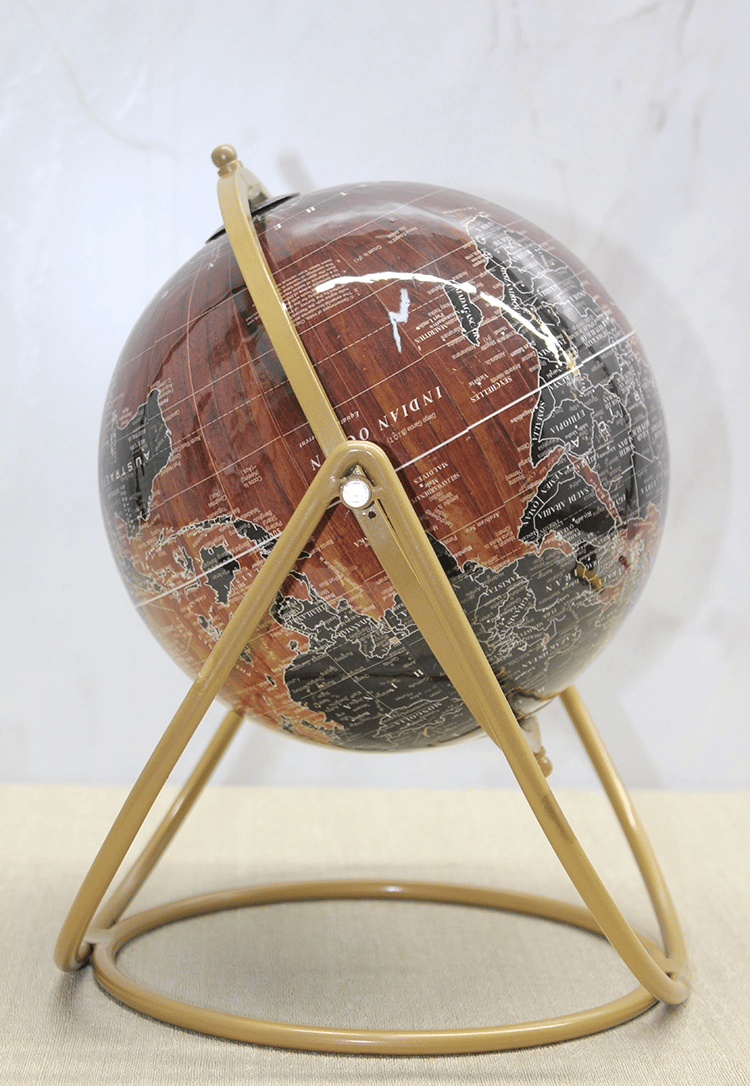 Dekoratif Metal Standlı Dünya Küre - Model 1