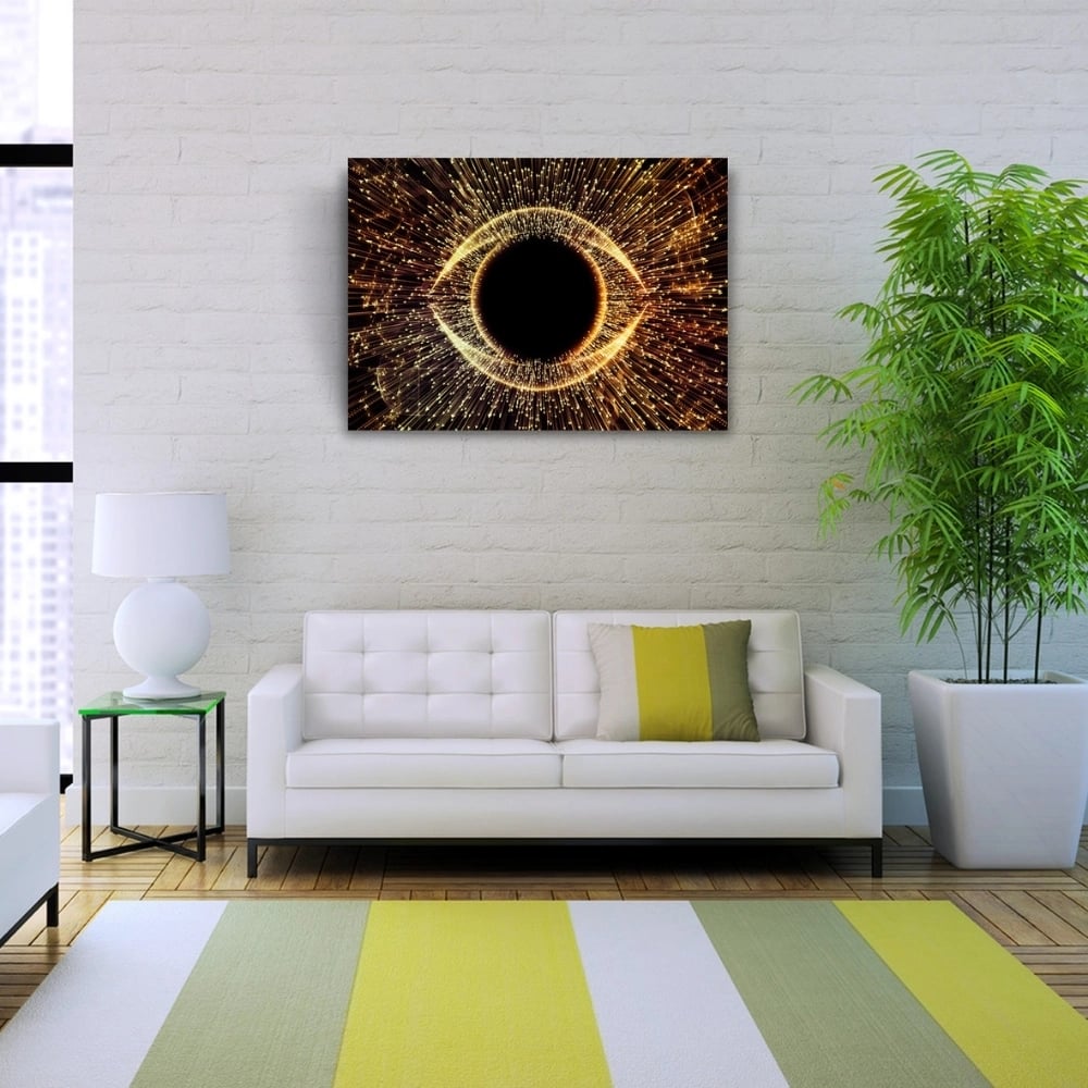 Digital Yanılsama Siyah ve Kahve Tonlarda Kanvas Tablo 50x 70