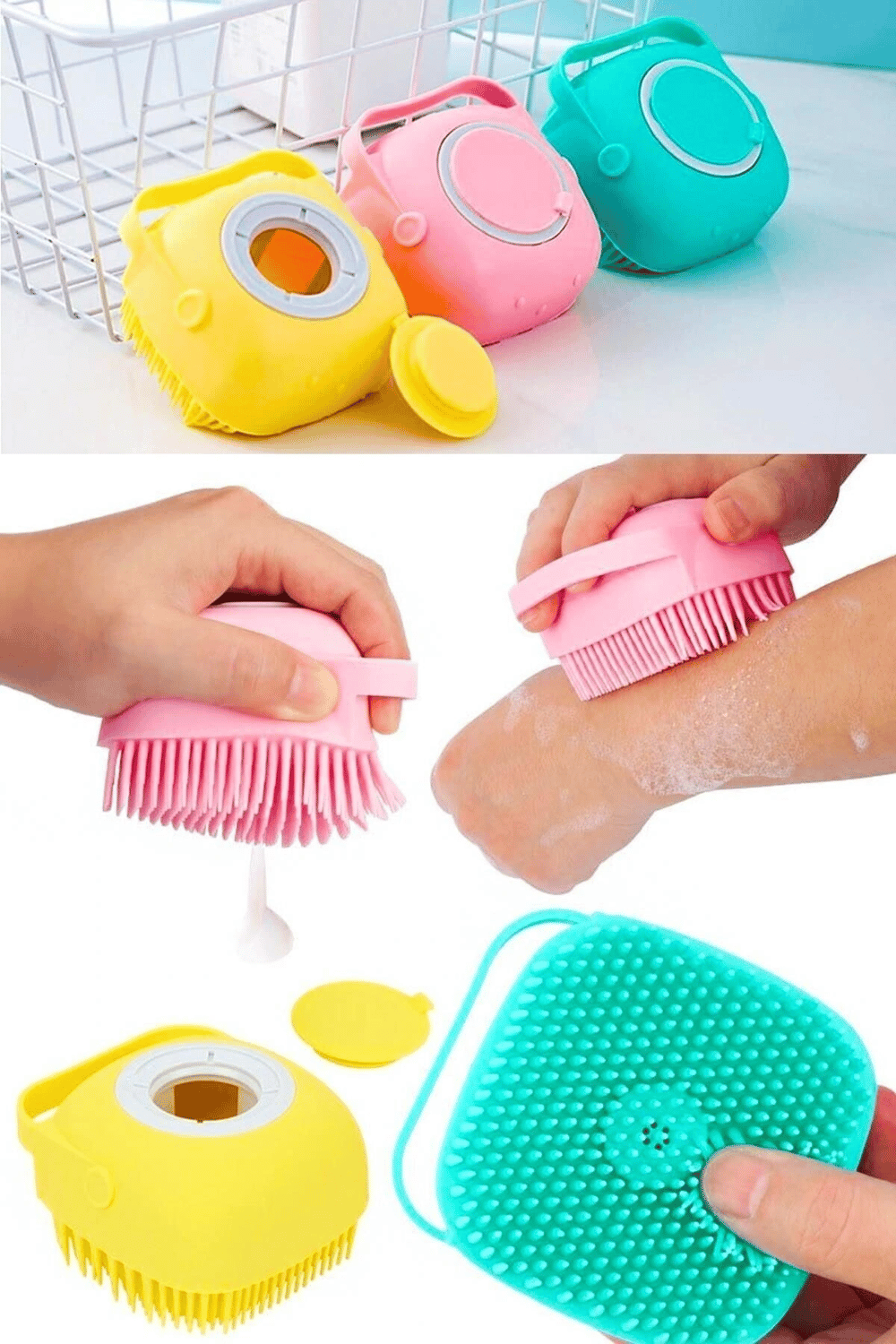 Duş Jeli Hazneli Banyo Masaj Kesesi