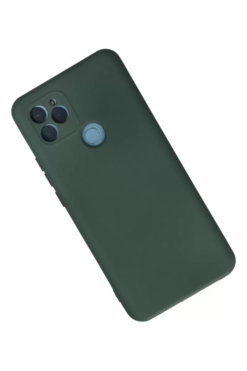 General Mobile GM 21 Kılıf Nano içi Kadife Silikon - Koyu Yeşil