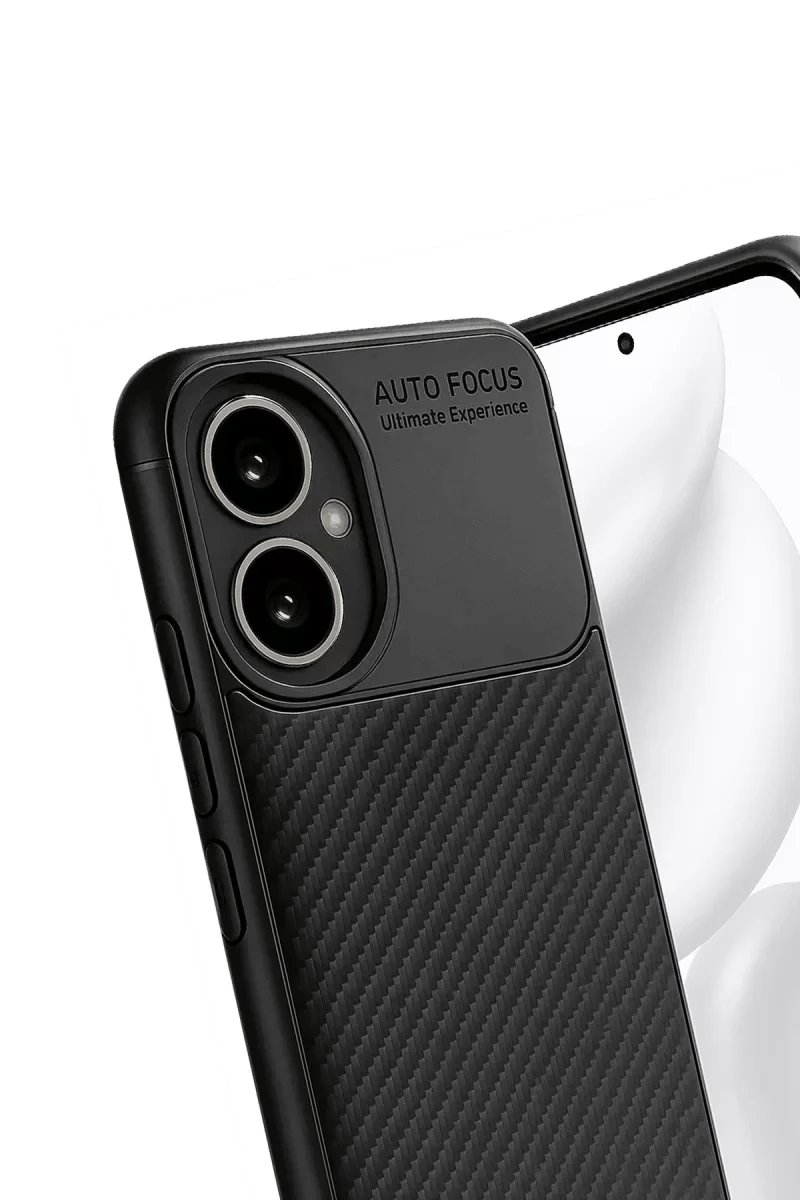 Honor 400 Kılıf Auto Focus Karbon Kapak - Siyah