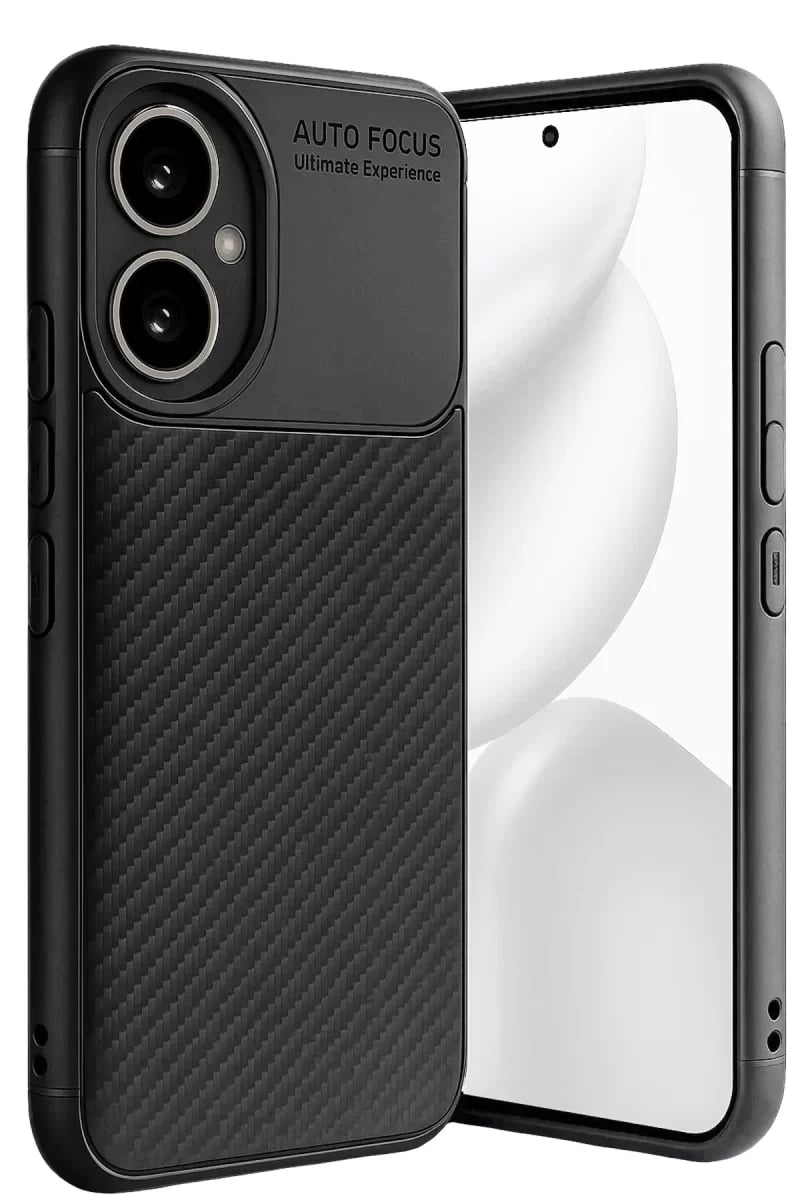 Honor 400 Kılıf Auto Focus Karbon Kapak - Siyah