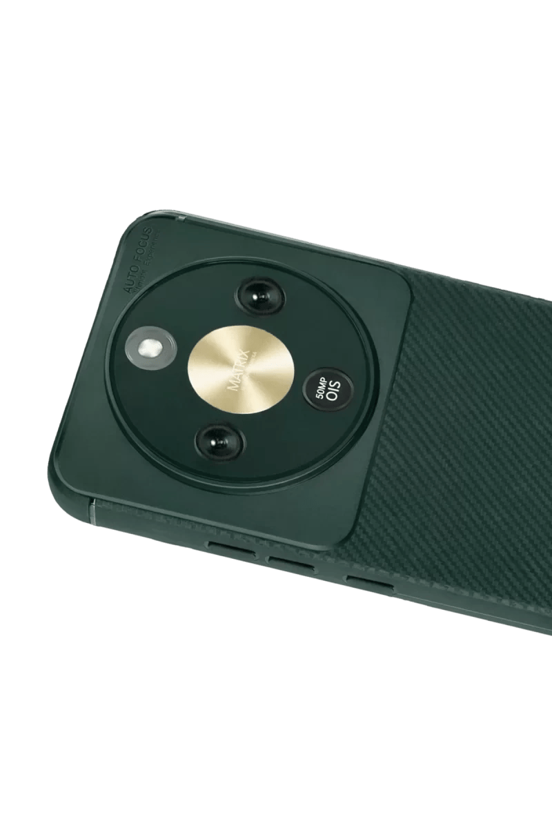 Huawei Honor Magic 8 Lite Auto Focus Karbon Kapak - Koyu Yeşil