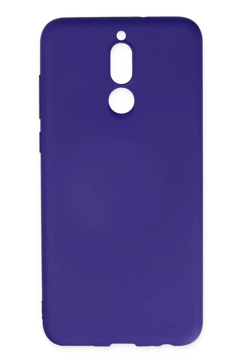 Huawei Mate 10 Lite Kılıf Nano içi Kadife Silikon - Mor