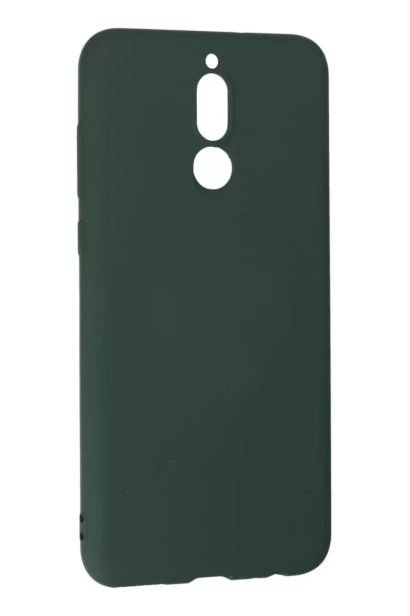 Huawei Mate 10 Lite Kılıf Nano içi Kadife Silikon - Koyu Yeşil