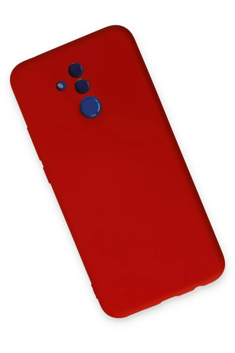 Huawei Mate 20 Lite Kılıf Nano içi Kadife Silikon - Kırmızı