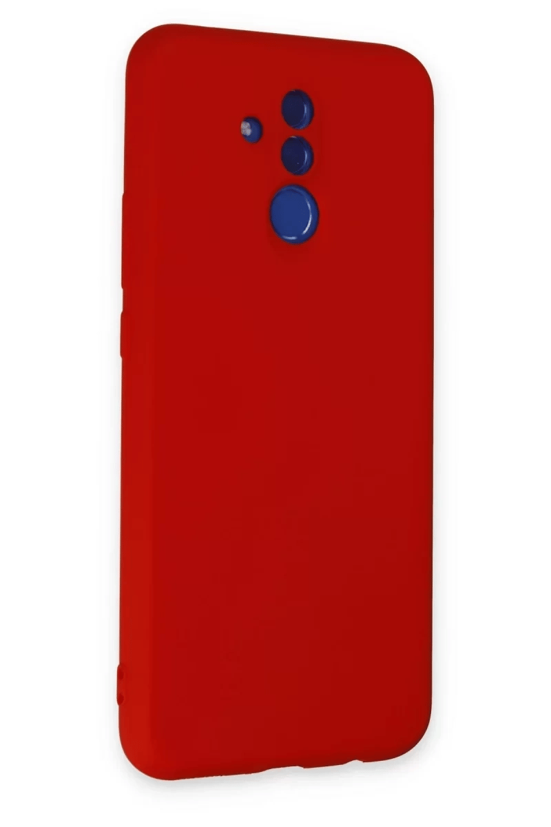 Huawei Mate 20 Lite Kılıf Nano içi Kadife Silikon - Kırmızı