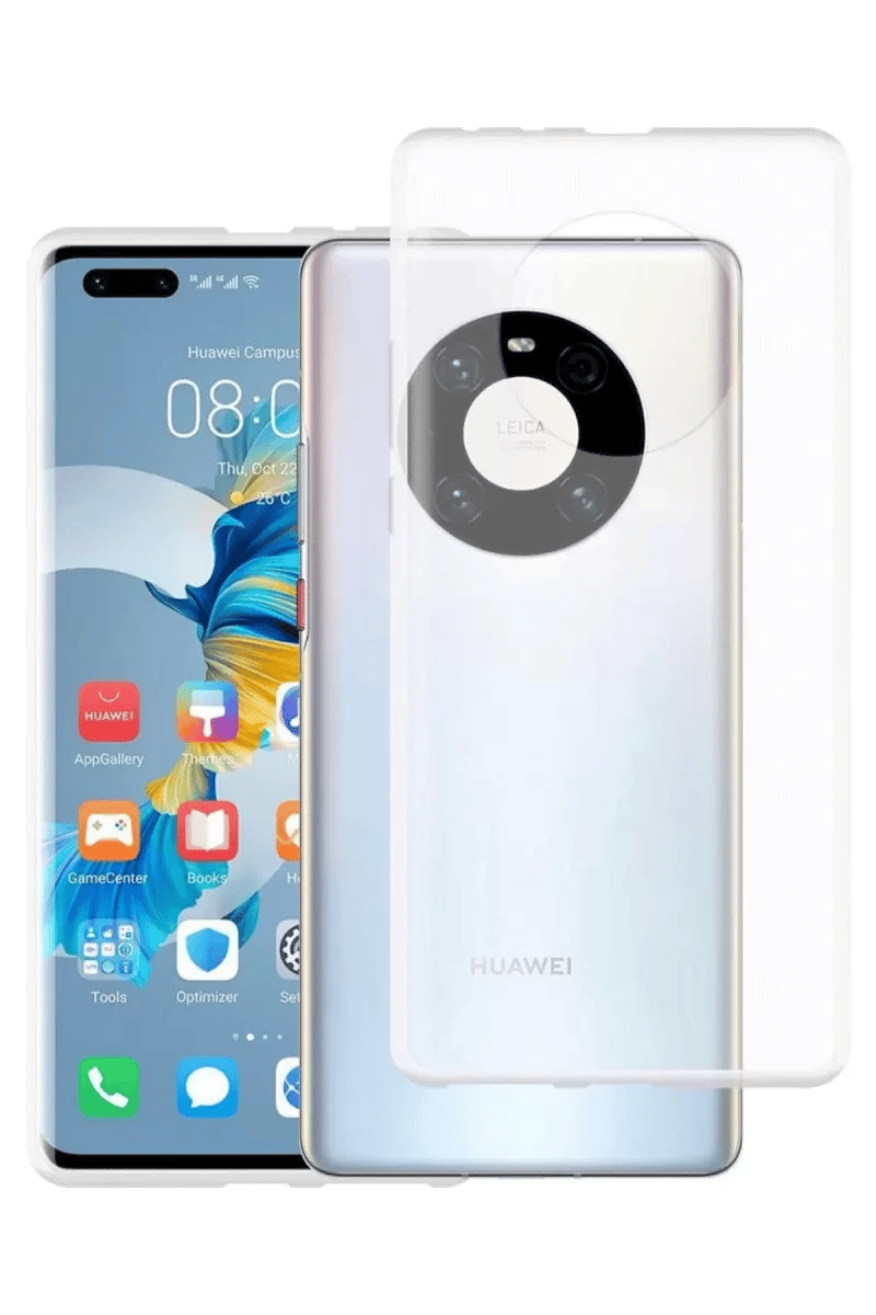 Huawei Mate 40 Pro Kılıf Lüx Şeffaf Silikon