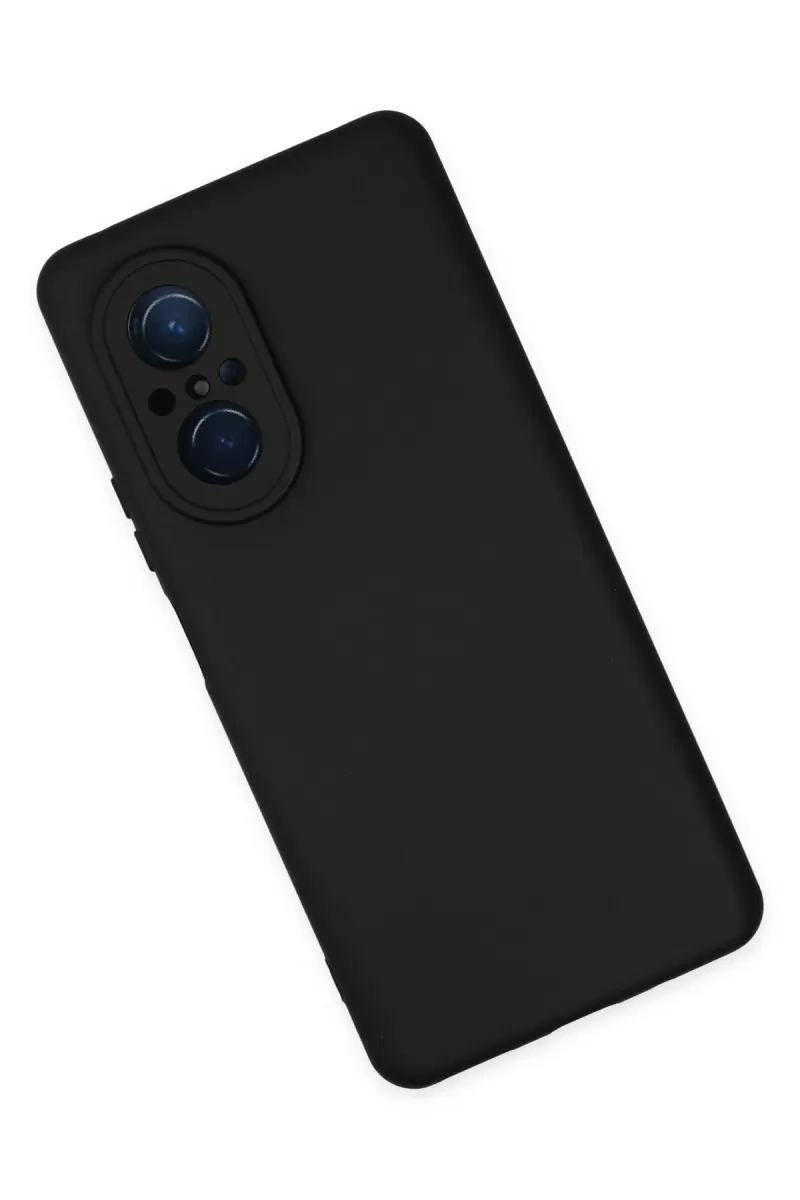 Huawei Nova 9 SE Kılıf Nano içi Kadife Silikon - Siyah