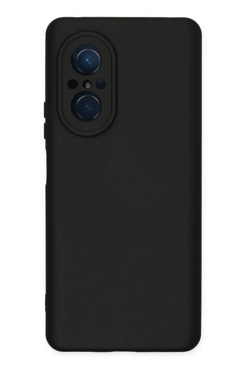 Huawei Nova 9 SE Kılıf Nano içi Kadife Silikon - Siyah