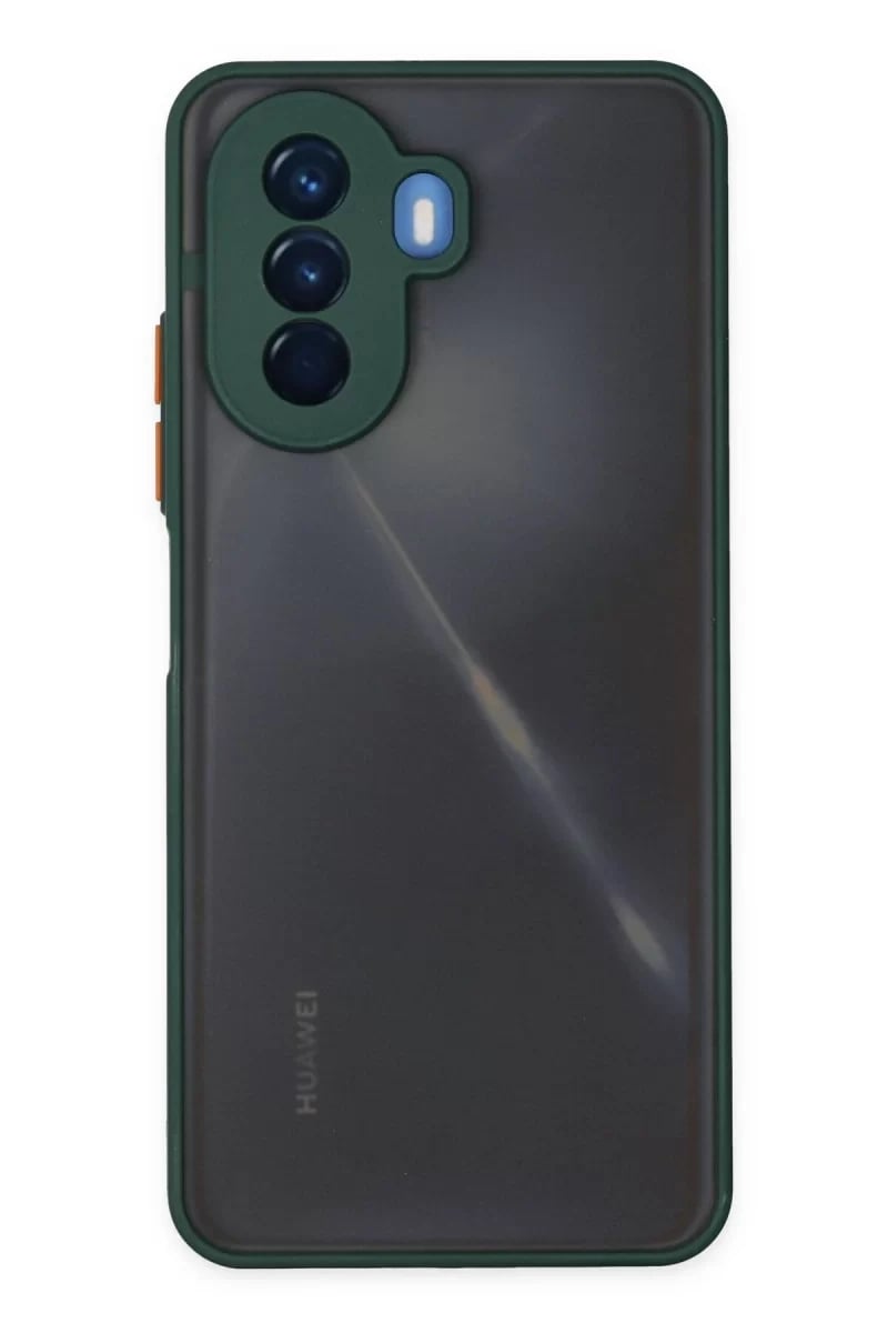 Huawei Nova Y70 Kılıf Montreal Silikon Kapak - Yeşil