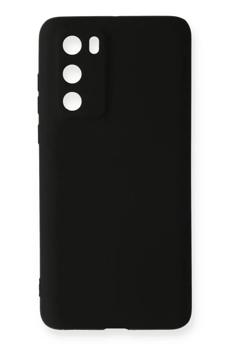 Huawei P40 Kılıf First Silikon - Siyah
