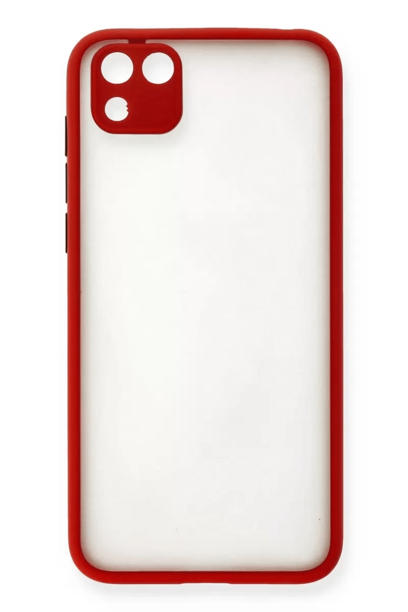 Huawei Y5P Kılıf Montreal Silikon Kapak - Kırmızı