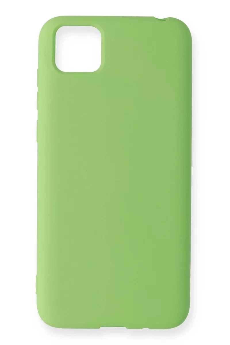 Huawei Y5P Kılıf Nano içi Kadife Silikon - Yeşil