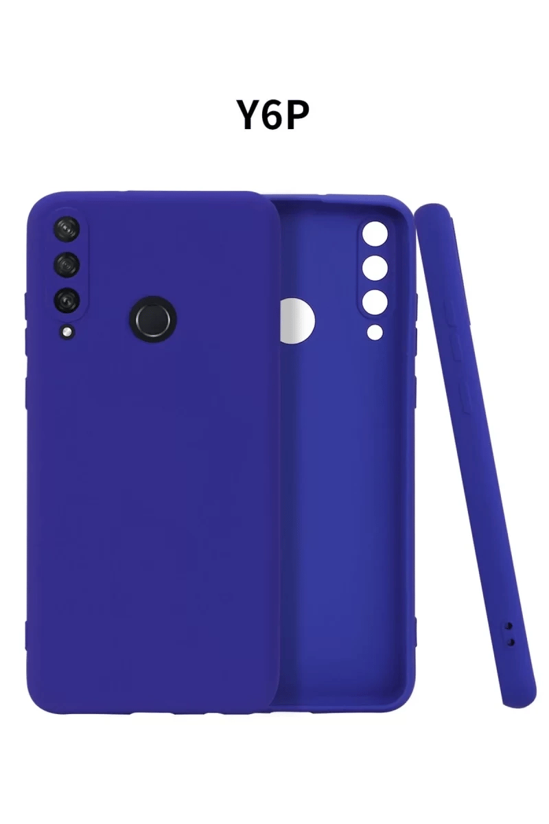 Huawei Y6P Kılıf First Silikon - Lacivert