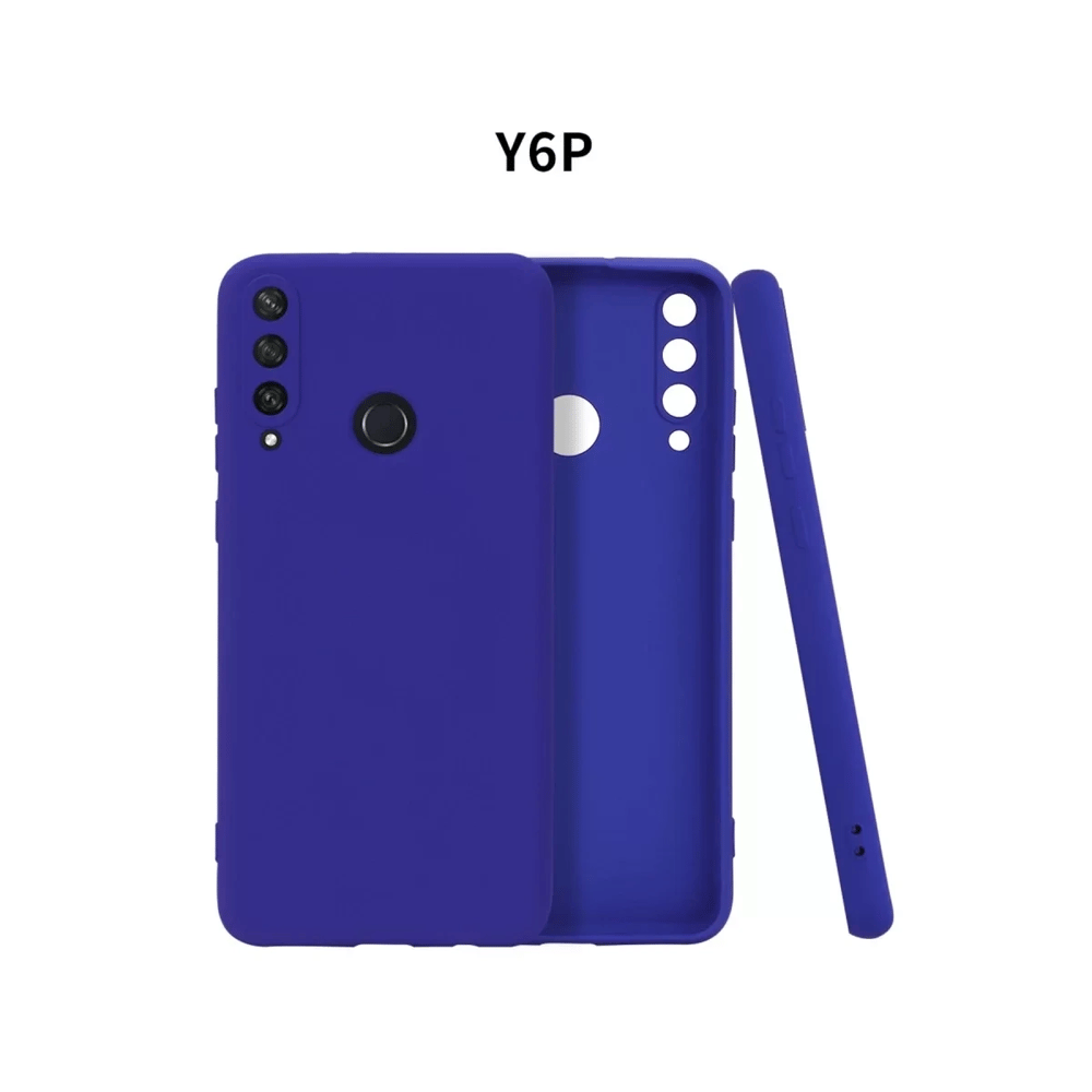 Huawei Y6P Kılıf First Silikon - Lacivert