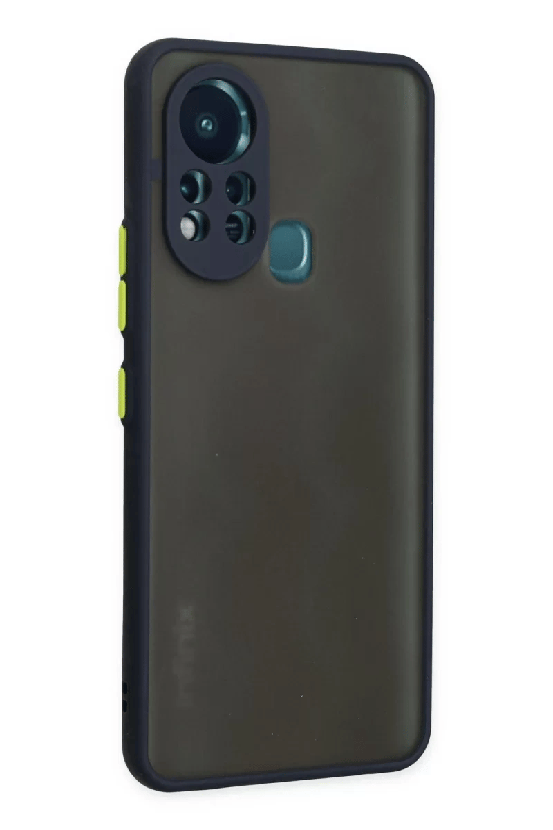 İnfinix Hot 11s Kılıf Montreal Silikon Kapak - Lacivert