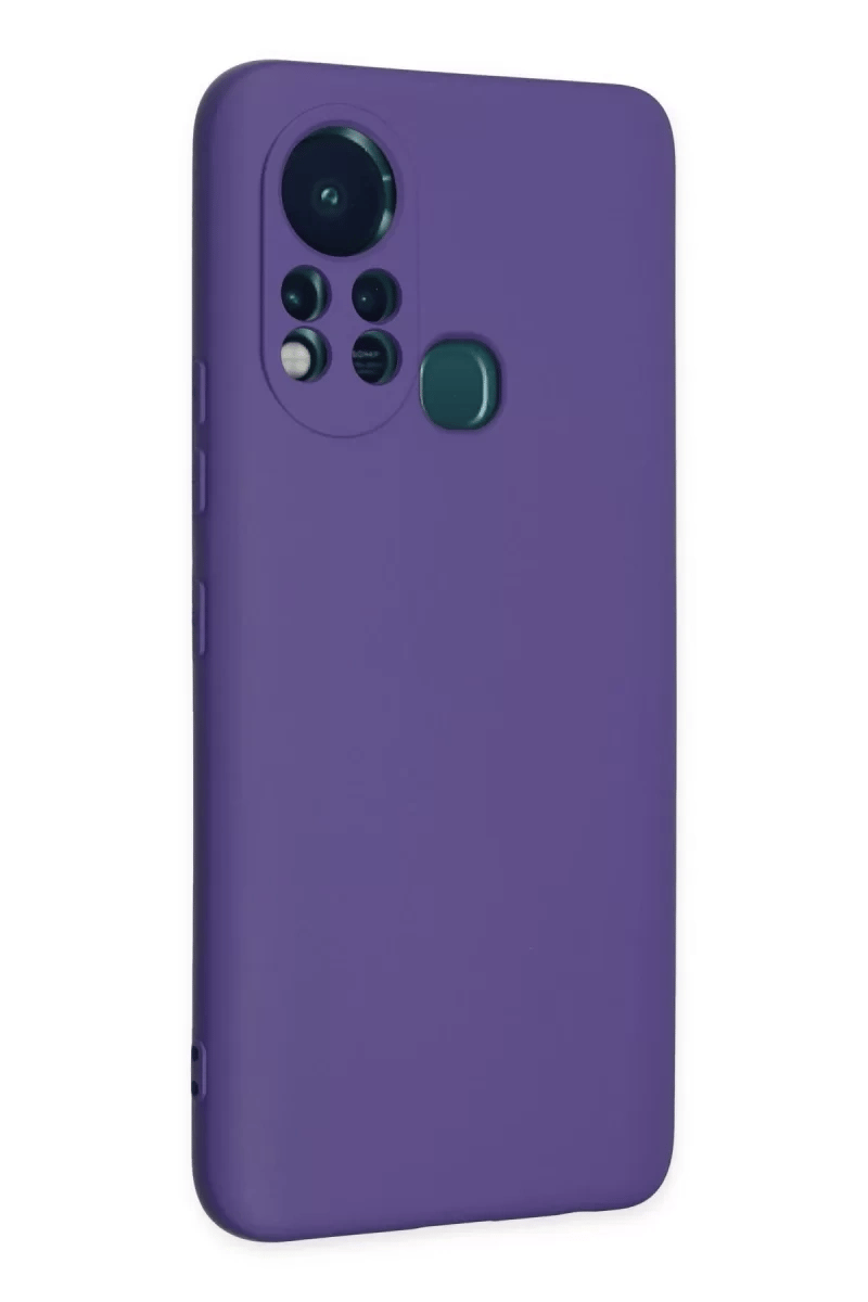 İnfinix Hot 11s Kılıf Nano içi Kadife Silikon - Mor