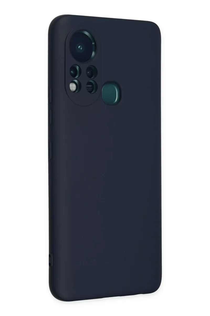 İnfinix Hot 11s Kılıf Nano içi Kadife Silikon - Lacivert