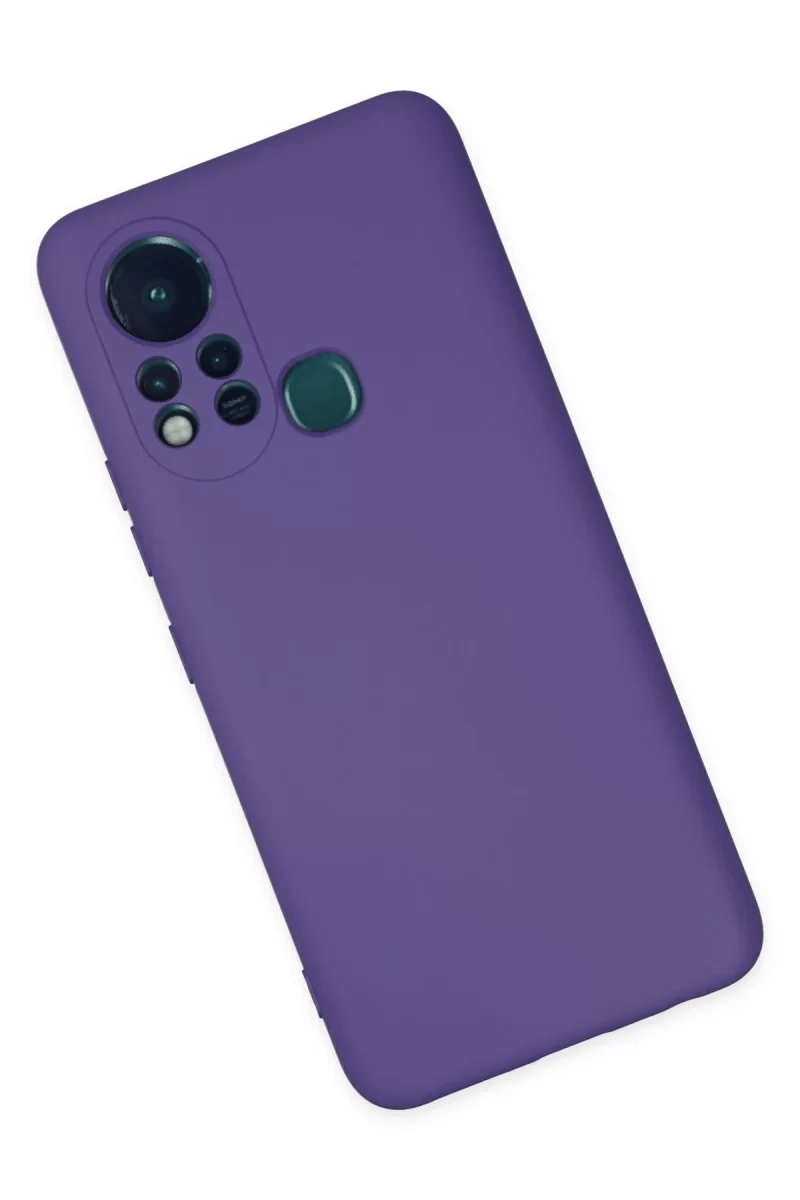 İnfinix Hot 11s Kılıf Nano içi Kadife Silikon - Mor