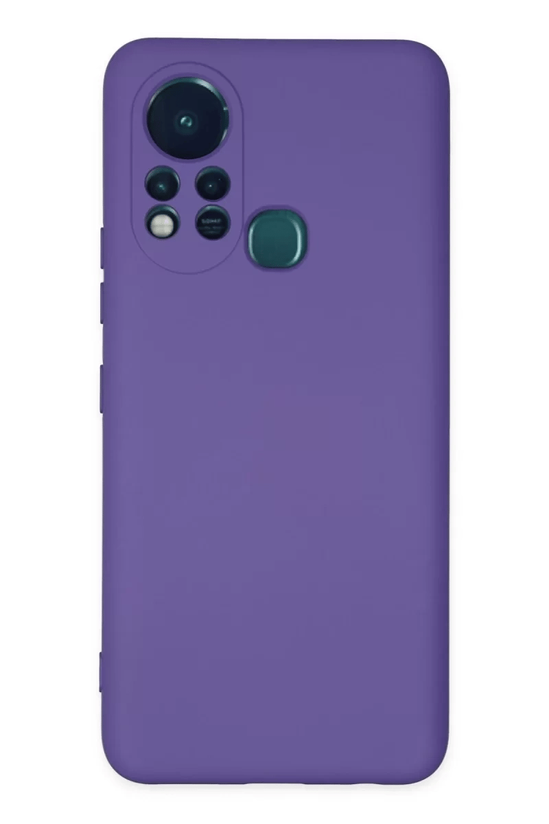 İnfinix Hot 11s Kılıf Nano içi Kadife Silikon - Mor