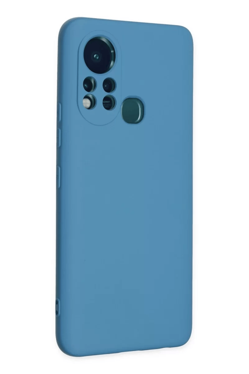 İnfinix Hot 11s Kılıf Nano içi Kadife Silikon - Mavi