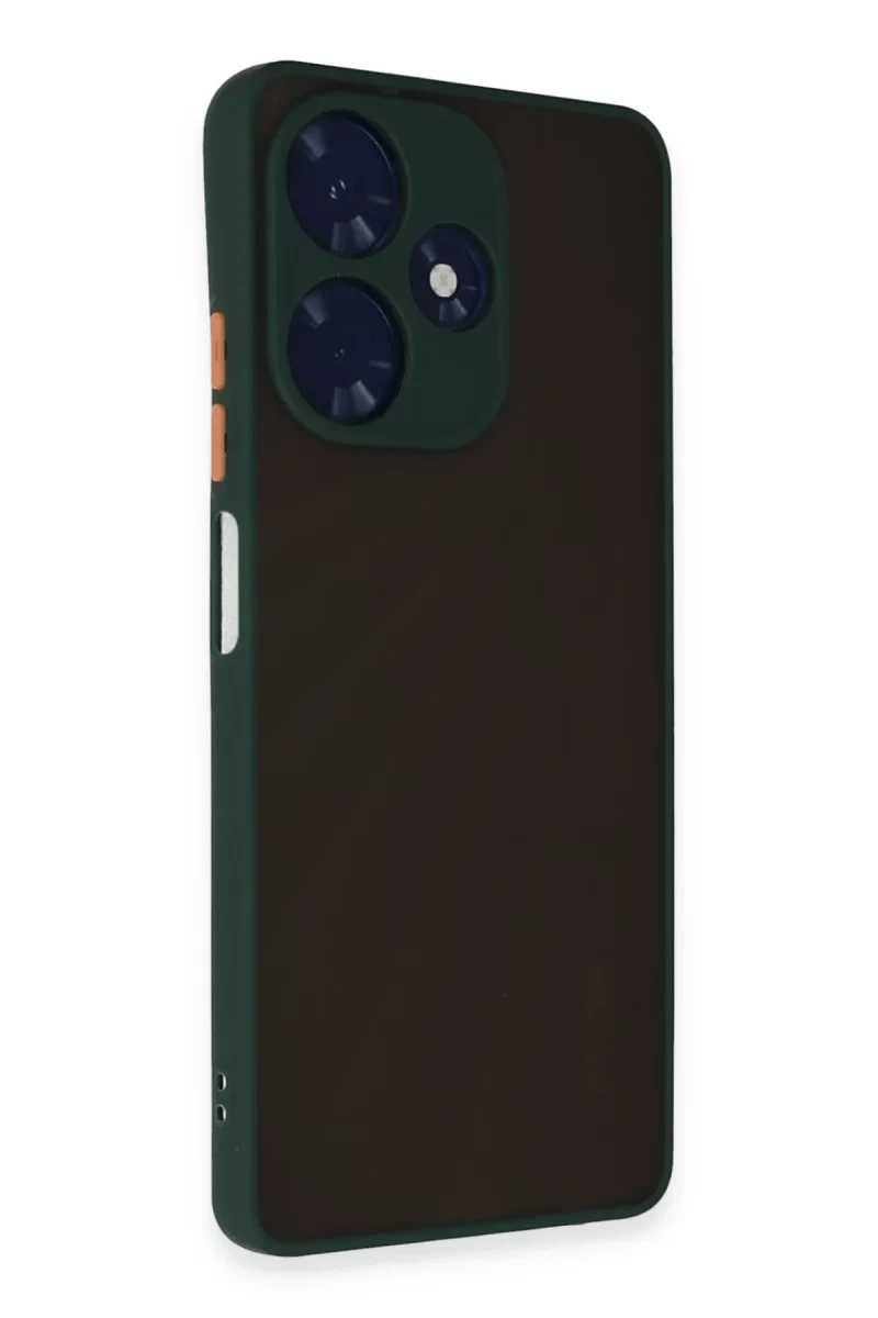 İnfinix Hot 30 4G Kılıf Montreal Silikon Kapak - Yeşil