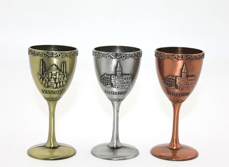 Metal İstanbul Yöresel Kadeh Bardak