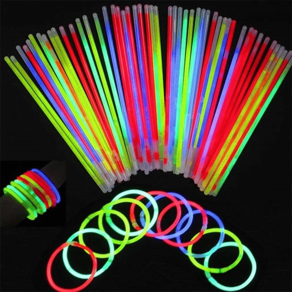 Neon Karanlıkta Parlayan Çubuklar 50 Adet
