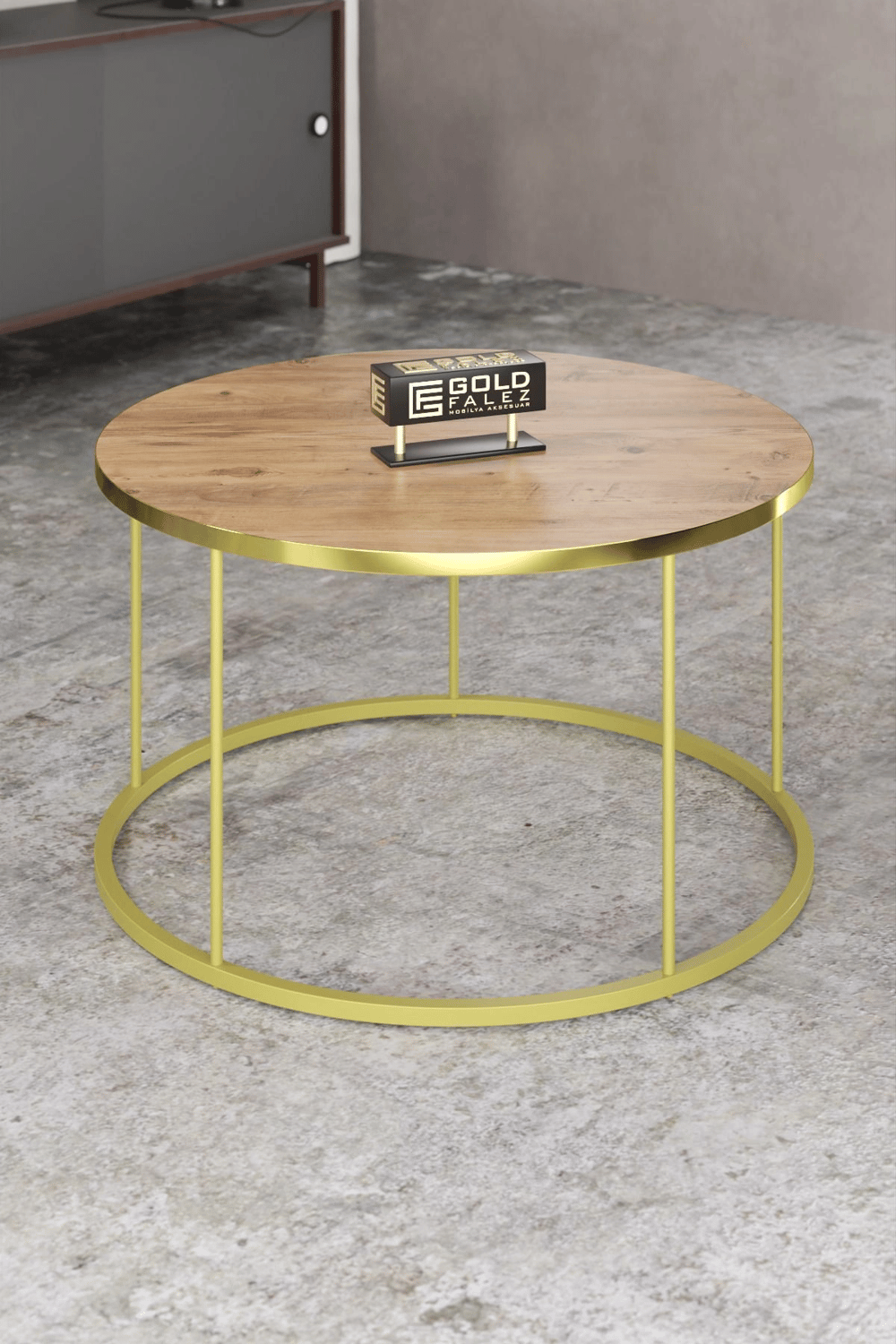 ORTA SEHPA TERRA LÜX GOLD CEVİZ
