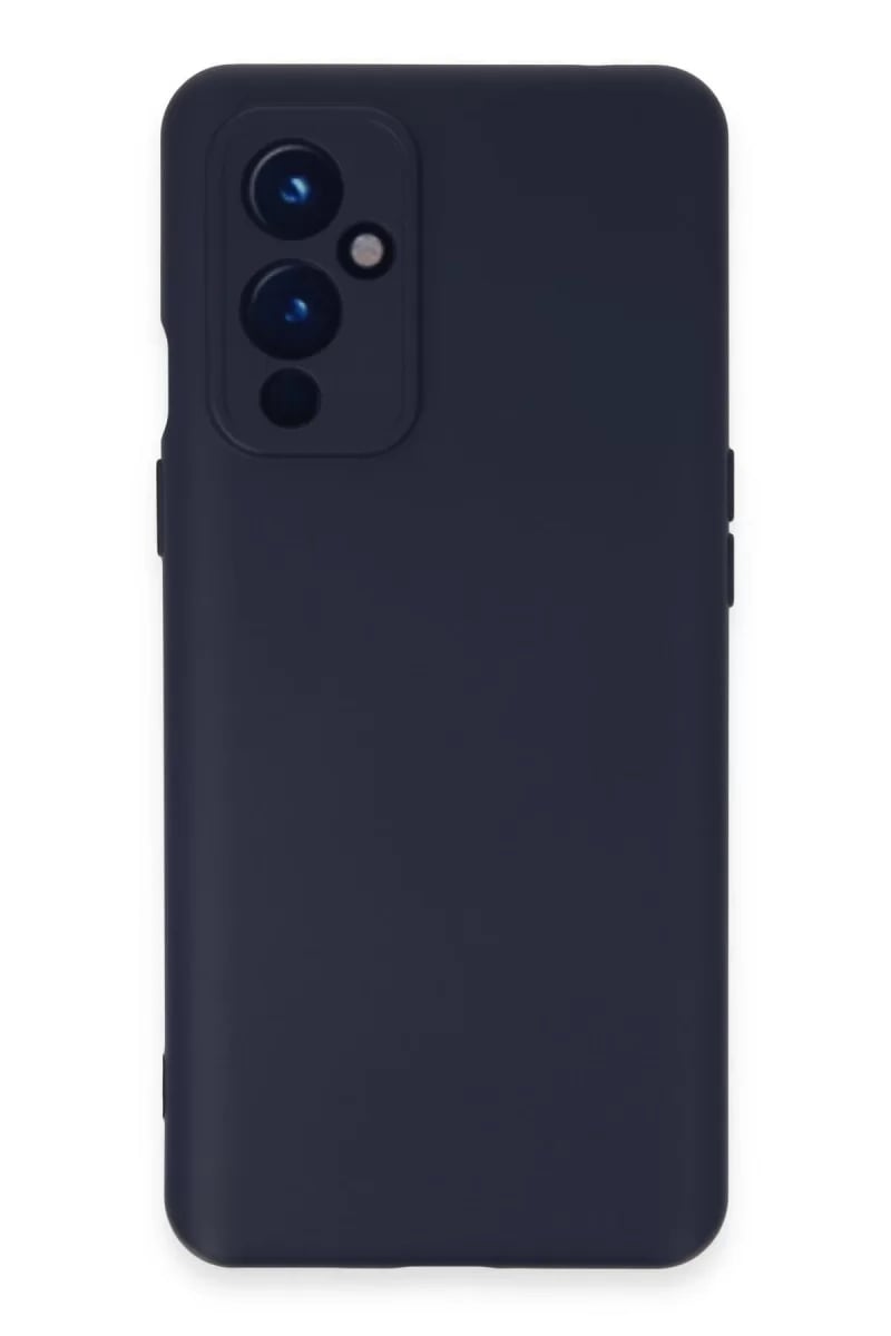 One Plus 9 Kılıf Nano içi Kadife Silikon - Lacivert