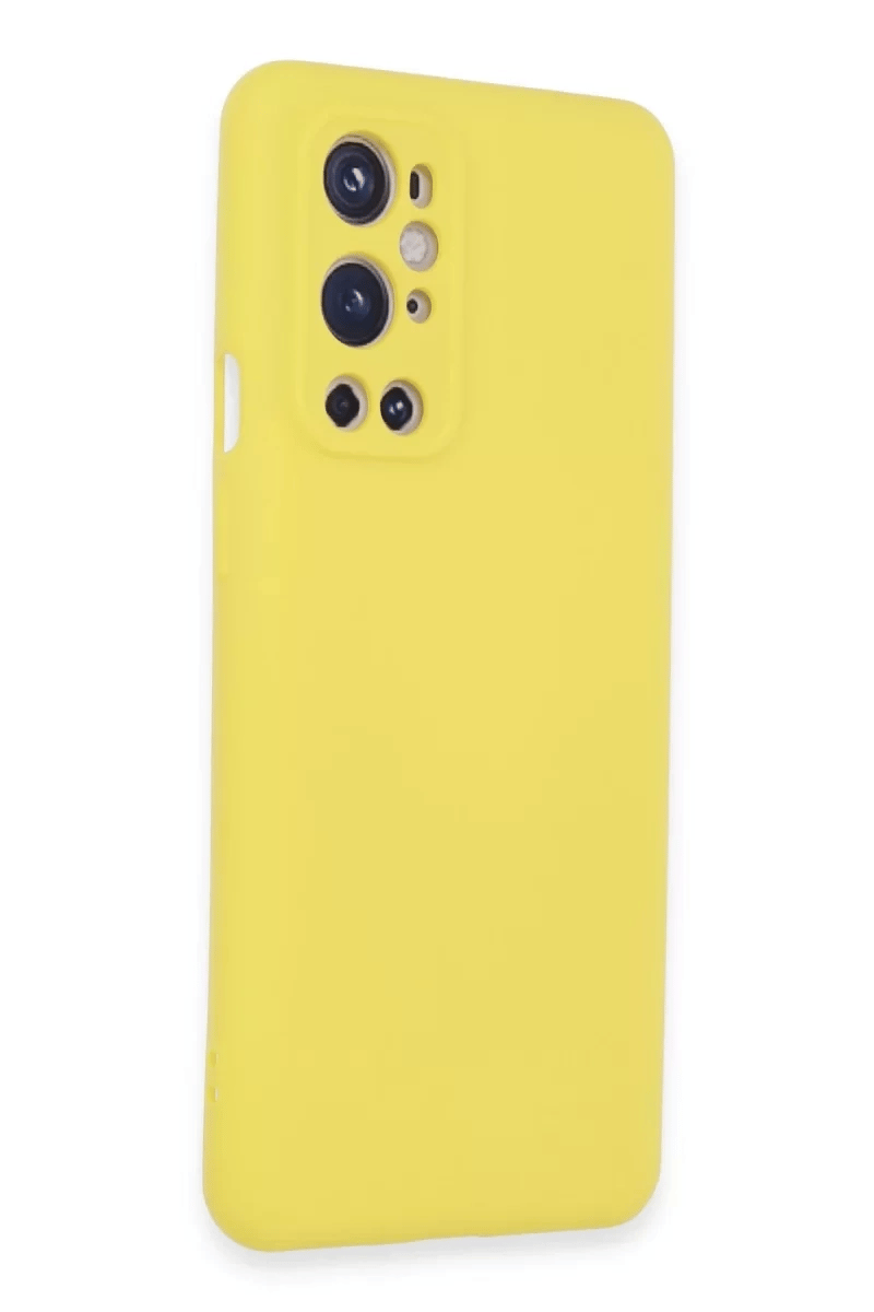 One Plus 9 Pro Kılıf Nano içi Kadife Silikon - Sarı